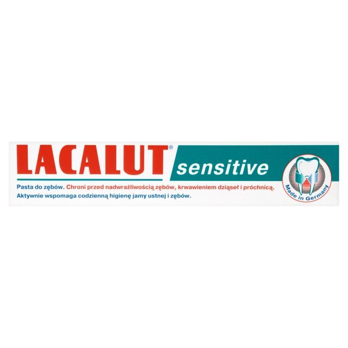 Lacalut sensitive, pasta do zębów wrażliwych, 75 ml main product photo