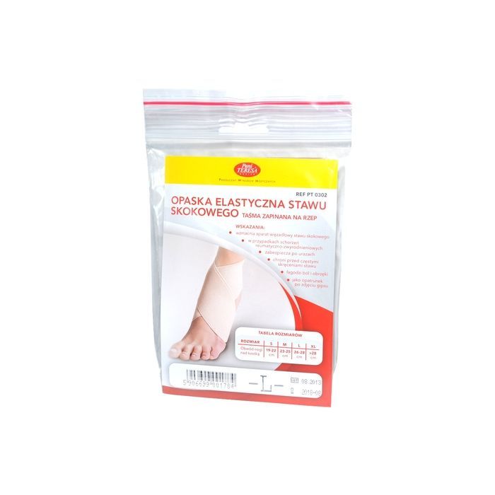Pani Teresa Opaska elastyczna stawu skokowego, rozmiar L (z taśmą), 1 szt. main product photo