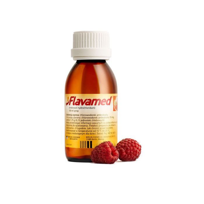 Flavamed, syrop, (15 mg / 5 ml), 100 ml main product photo