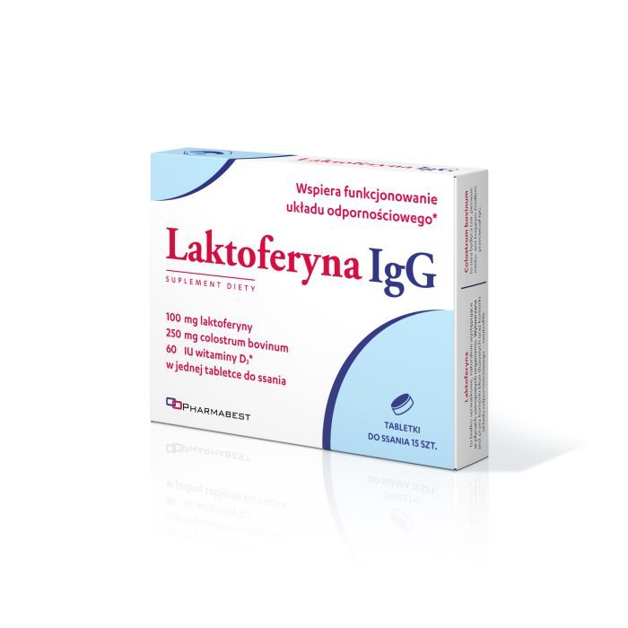 Laktoferyna IgG, tabletki do ssania, 15 szt. main product photo