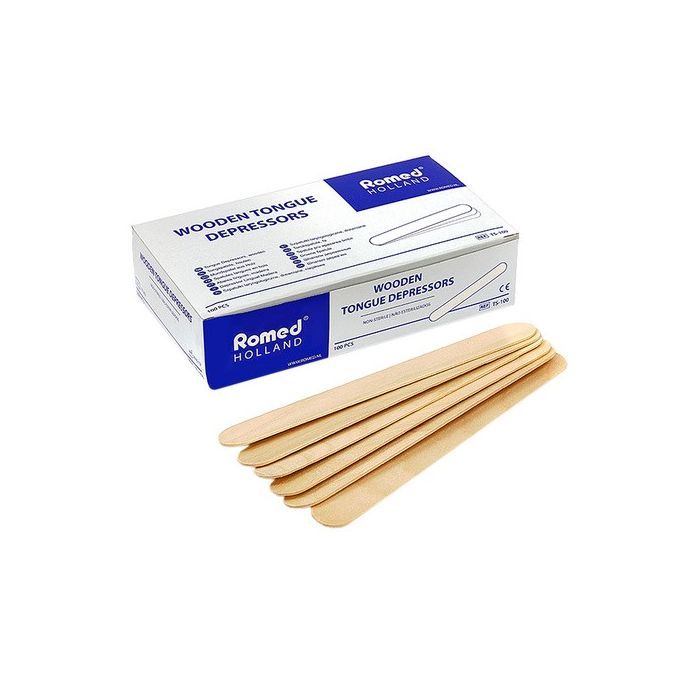 Szpatułki, laryngologiczne drewniane, 100 szt. main product photo