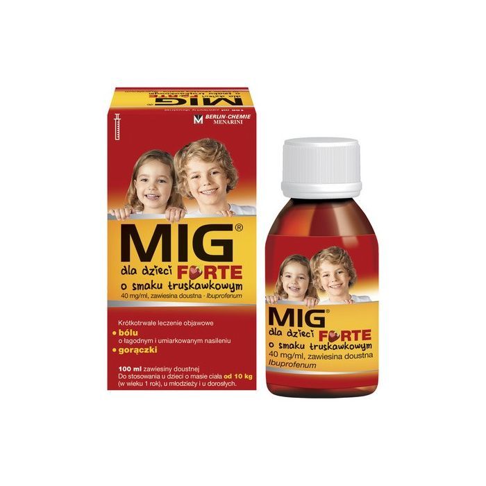 MIG dla dzieci Forte, (40 mg/ml), zawiesina doustna, 100 ml main product photo
