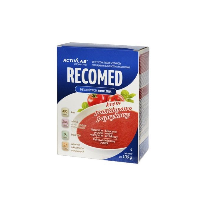 Recomed Protein Krem pomidorowo-paprykowy, proszek, saszetki, 100 g, 4 szt. main product photo