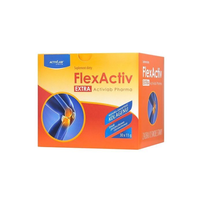 Activlab Pharma FlexActiv Extra, proszek w saszetkach, smak porzeczkowo-żurawinowy, 30 szt. main product photo