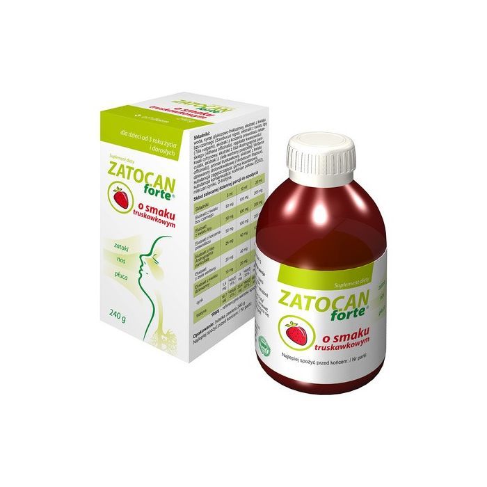 Zatocan Forte, płyn, o smaku truskawkowym, 240 g main product photo