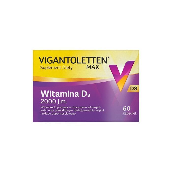 Vigantoletten Max, witamina D3 2000j.m., kapsułki, 60 szt. main product photo