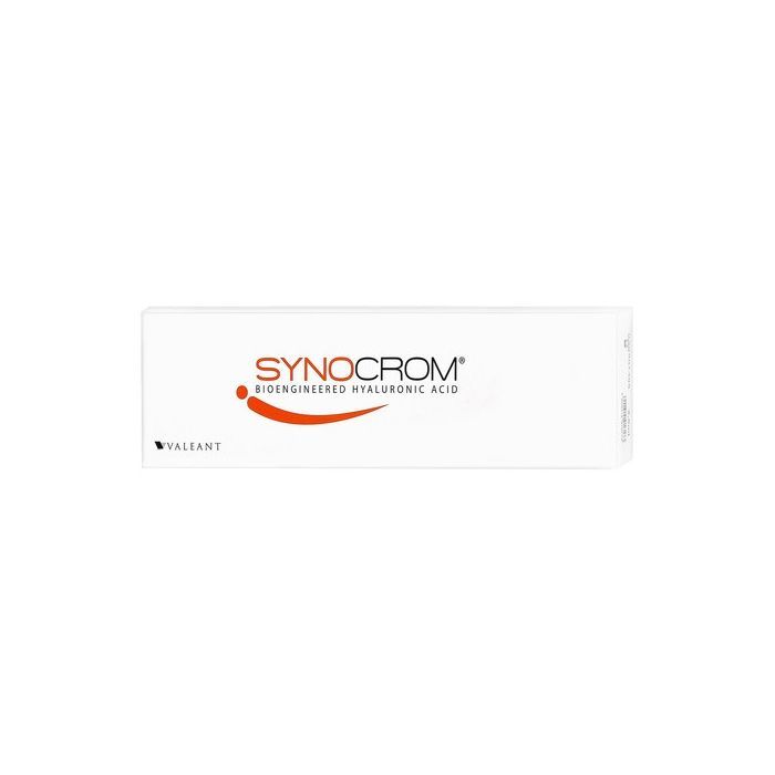 Synocrom 1%, 2 ml, roztwór do wstrzyknięć dostawowych, Valeant, 1 ampułko-strzykawka main product photo