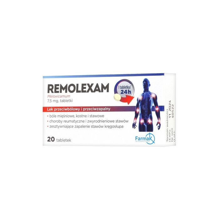 Remolexam, 7,5 mg, tabletki, 20 szt. main product photo