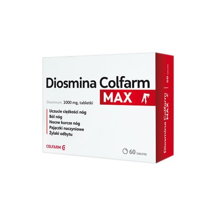 Diosmina Colfarm Max, 1000 mg, tabletki, 60 szt. main product photo