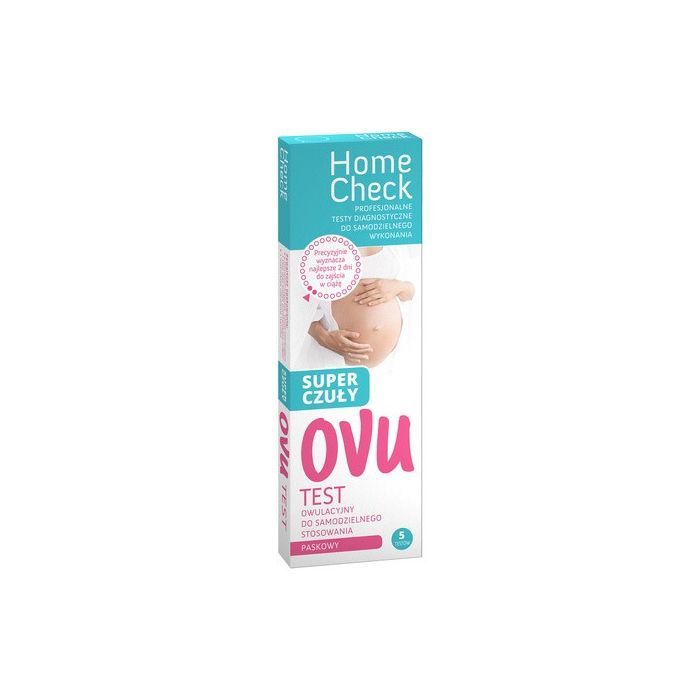 Home Check Ovu, paskowy test owulacyjny, super czuły, 5 szt. main product photo