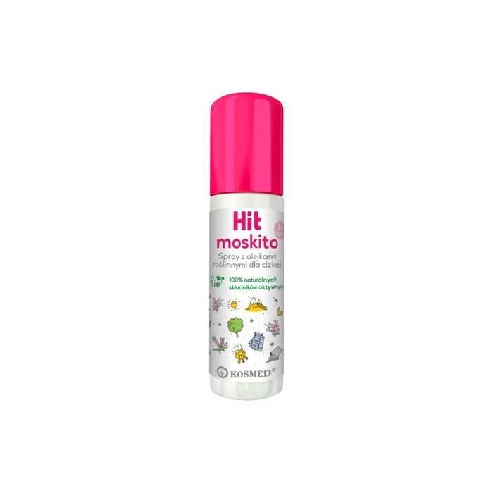 HIT, spray z naturalnymi olejkami roślinnymi dla dzieci, przeciw komarom, kleszczom i meszkom, 100 ml main product photo
