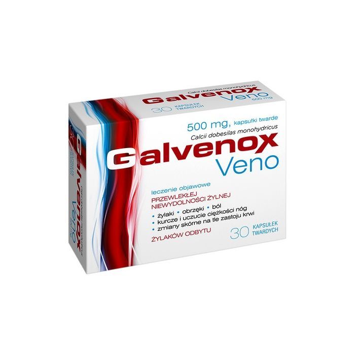 Galvenox Veno, 500 mg, kapsułki twarde, 30 szt. main product photo