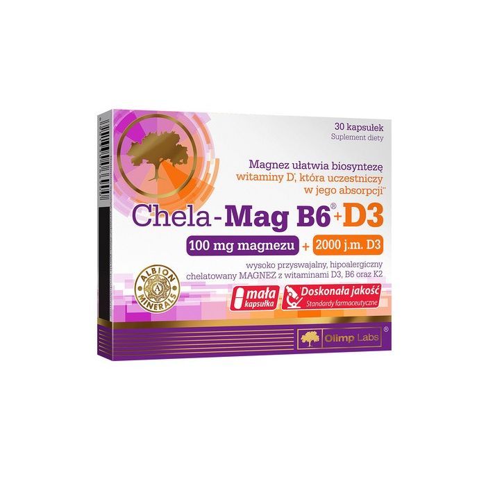 Olimp Chela-Mag B6+D3, kapsułki, 30 szt. main product photo