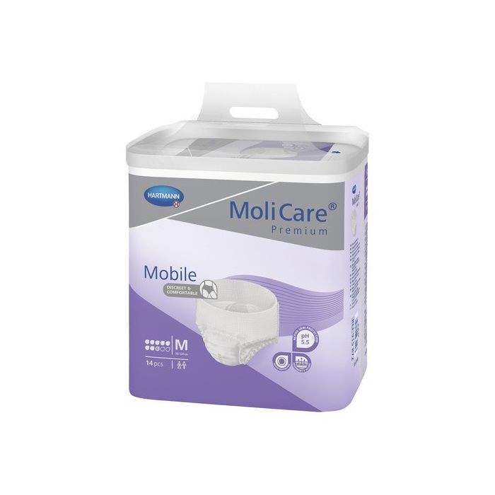 Molicare Mobile Premium 8K, pieluchomajtki rozmiar M, 14 szt. main product photo