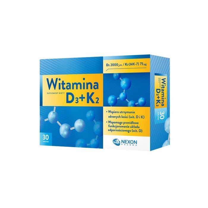 Witamina D3+K2, tabletki, 30 szt. main product photo