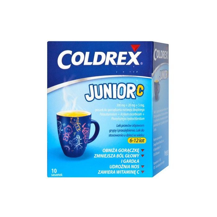Coldrex Junior C, proszek do sporządzania roztworu doustnego, 10 saszetek main product photo