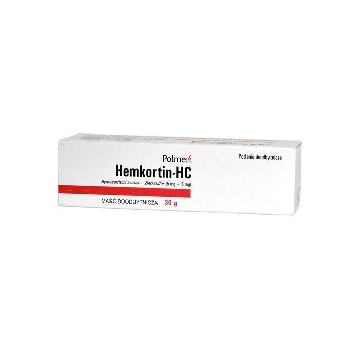 Hemkortin-HC, 5 mg + 5 mg/g, maść doodbytnicze, 30 g main product photo