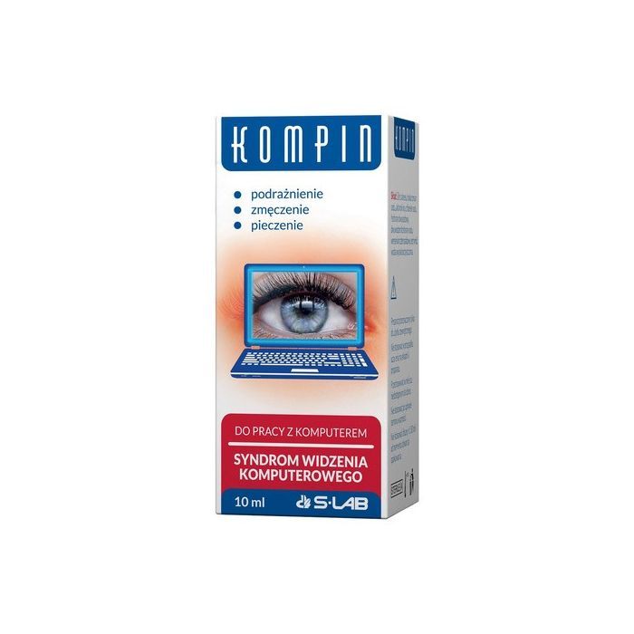 Kompin, krople do oczu, do pracy z komputerem, 10 ml main product photo
