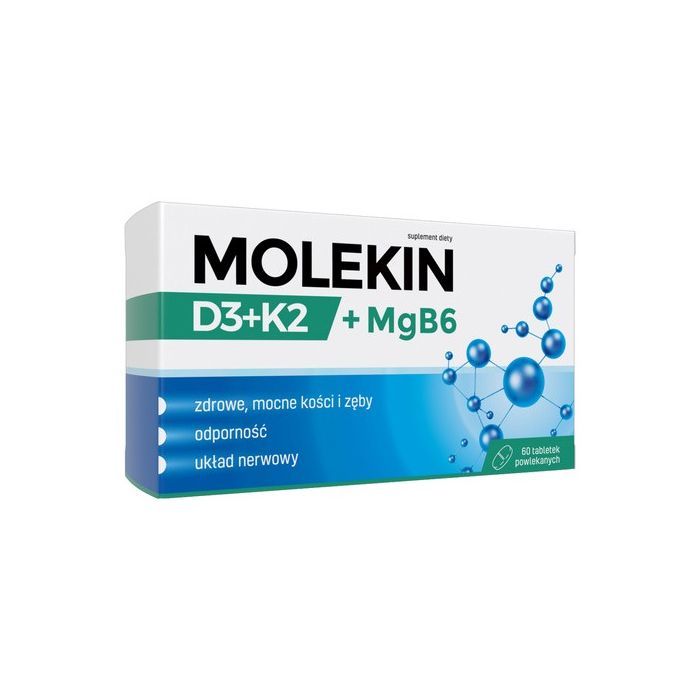 Molekin D3 + K2 + MgB6, tabletki powlekane, 60 szt. main product photo