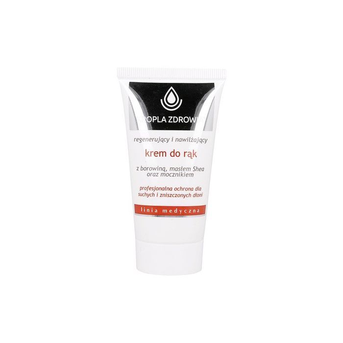 Kropla Zdrowia, krem do rąk z borowiną, masłem Shea oraz mocznikiem, 50 ml main product photo