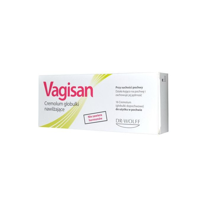 Vagisan Cremolum, nawilżające globulki dopochwowe, 16 szt. main product photo