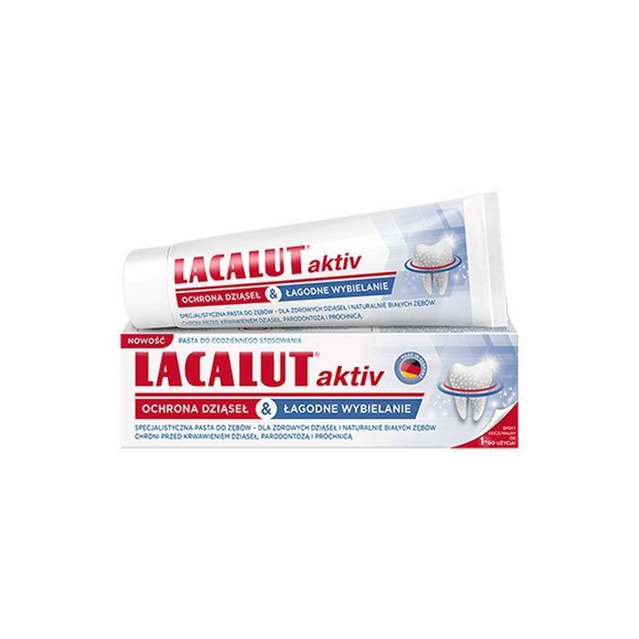 Lacalut Aktiv Ochrona Dziąseł & Łagodne Wybielanie, pasta do zębów, 75 ml main product photo