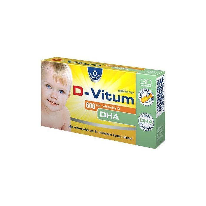 D-Vitum 600 j.m.witam.D DHA, kapsułki twist-off, 30 szt. main product photo