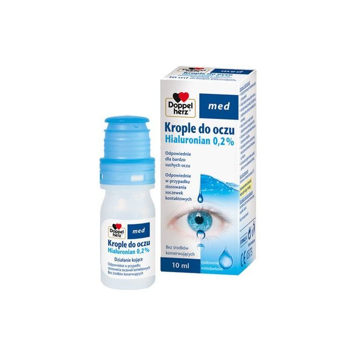Doppelherz Med Hialuronian 0,2%, krople do oczu, 10 ml main product photo