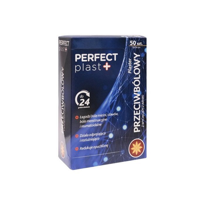Perfect plast, plaster przeciwbólowy z wyciągiem z arniki, 9 cm x 14 cm, 50 szt. main product photo