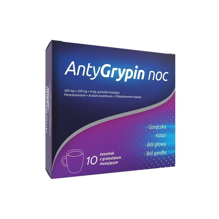 AntyGrypin noc, musujący granulat, saszetki, 10 szt. main product photo