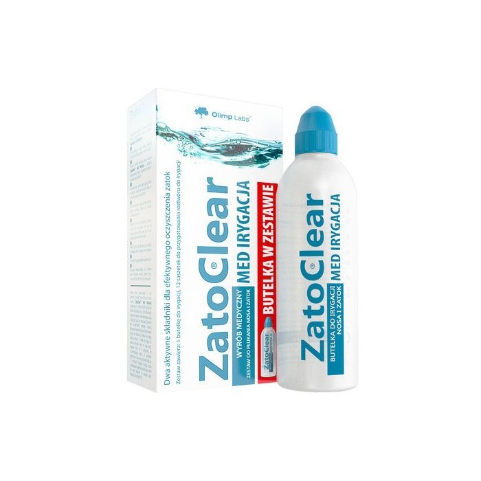 Olimp ZatoClear Med Irygacja, zestaw startowy, 12 saszetek + butelka main product photo