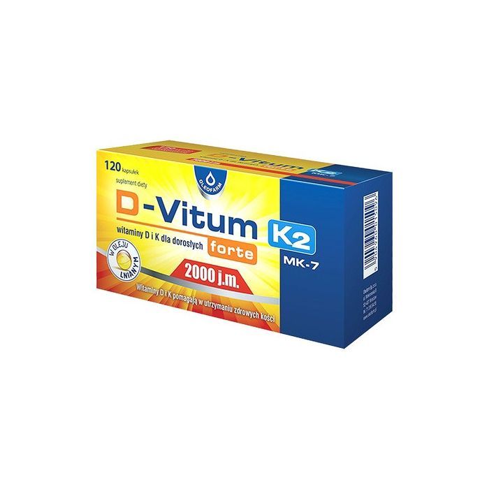 D-Vitum Forte 2000 j.m. K2, kapsułki,120 szt. main product photo