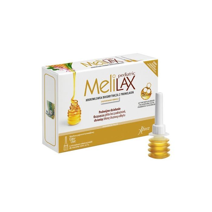 Melilax Pediatric, mikrowlewka doodbytnicza, 6 wlewek main product photo
