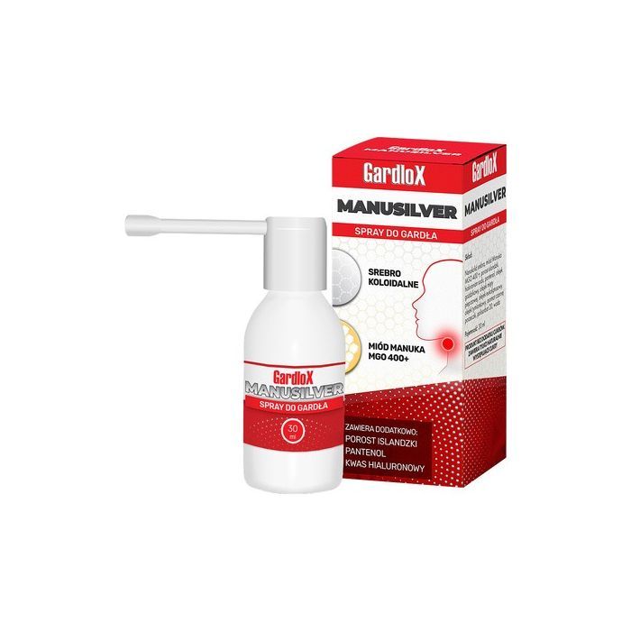 Gardlox Manusilver, spray do gardła, 30 ml main product photo