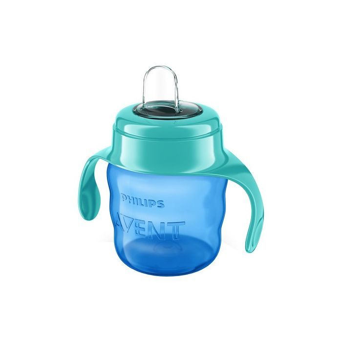 Avent Classic, kubek niekapek z ustnikiem, niebiesko-turkusowy, 6 m+, 200 ml, 1 szt. main product photo