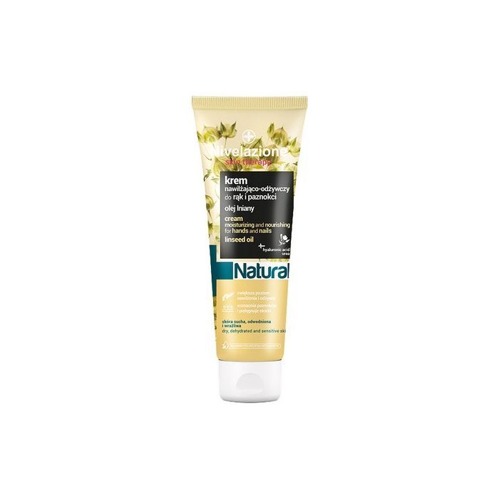 Nivelazione Skin Therapy Natural, nawilżająco-odżywczy krem do rąk i paznokci z olejem lnianym, 100 ml main product photo