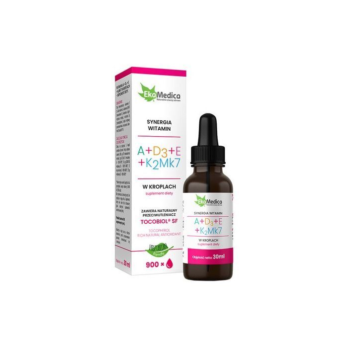 Witamina A + D3 + E + K2Mk7, krople, 30 ml main product photo
