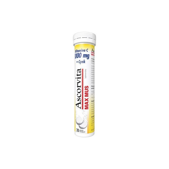 Ascorvita Max Mus, tabletki musujące, 20 szt. main product photo