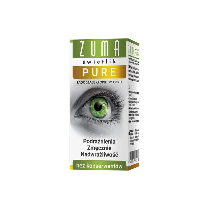 Zuma Świetlik Pure, krople do oczu bez konserwantów, 10 ml main product photo