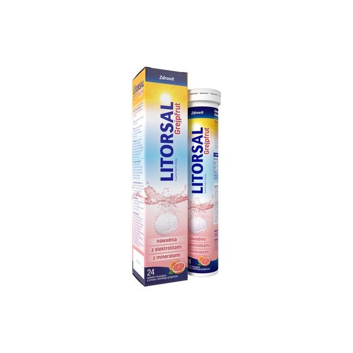 Litorsal Zdrovit Grejpfrut, tabletki musujące, 24 szt. main product photo