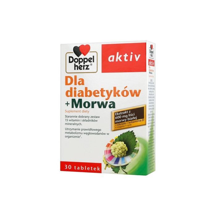 Doppelherz aktiv dla diabetyków+Morwa, tabletki, 30 szt. main product photo