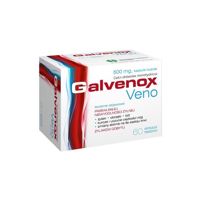 Galvenox Veno, 500 mg, kapsułki twarde, 60 szt. main product photo