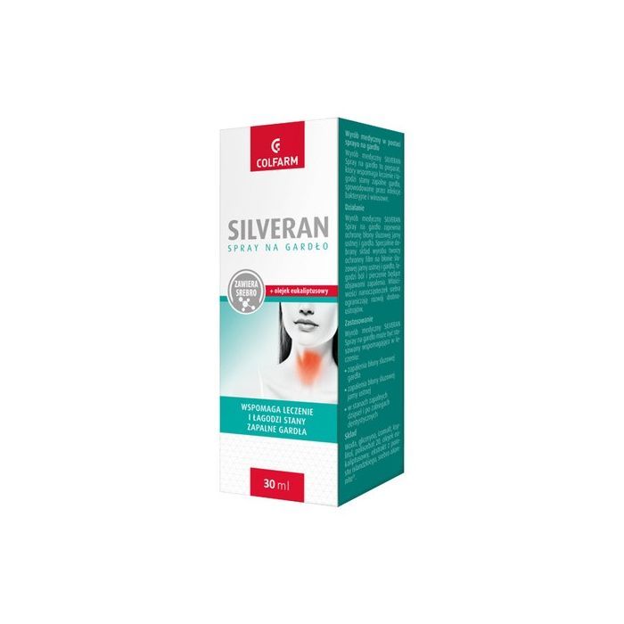 Silveran, spray na gardło, 30 ml main product photo