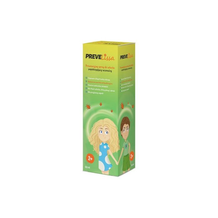 PreveLissa, spray do włosów, zapobiegający wszawicy, 50 ml main product photo