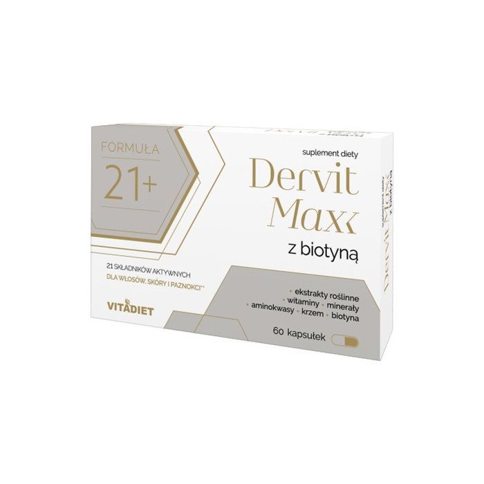 Dervit Max z biotyną, kapsułki, 60 szt. main product photo
