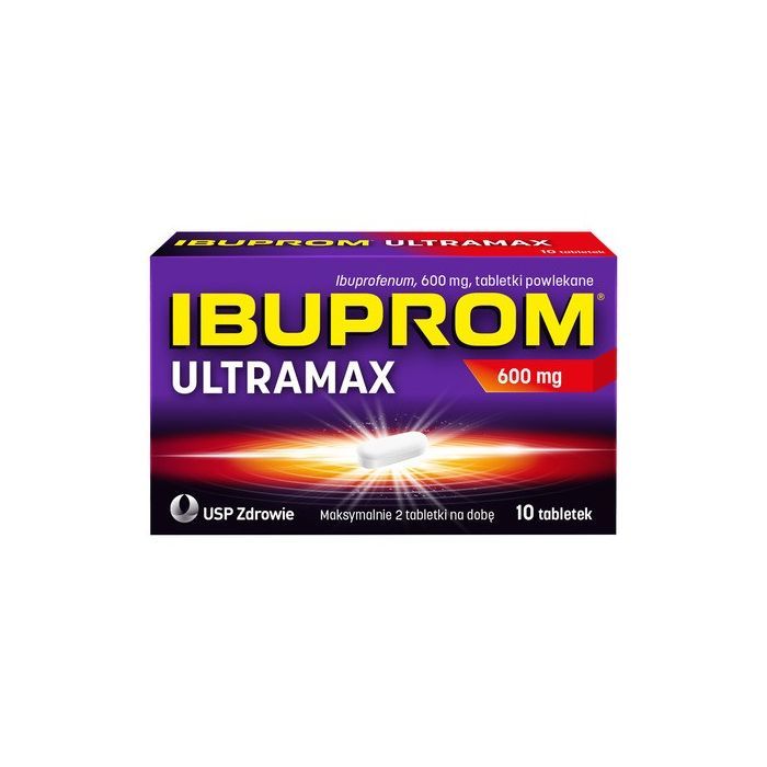 Ibuprom Ultramax, 600 mg, tabletki powlekane, 10 szt. main product photo