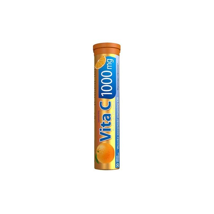 Vita C 1000 mg Activlab Pharma, tabletki musujące, smak pomarańczowy, 20 szt. main product photo