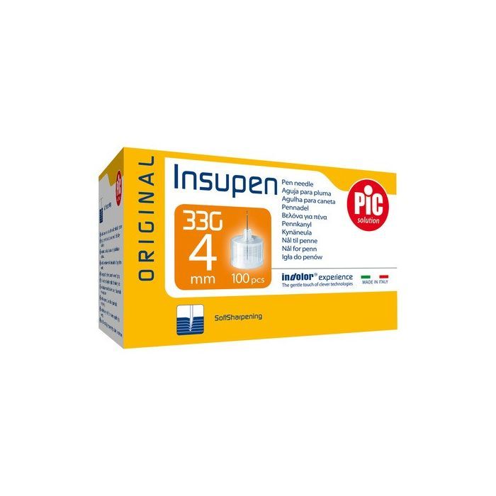 PIC Insupen Original, igły do penów insulinowych 33Gx4mm, 100 szt. main product photo