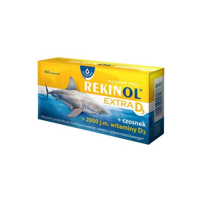 Oleofarm Rekinol Extra D3, kapsułki, 60 szt. main product photo