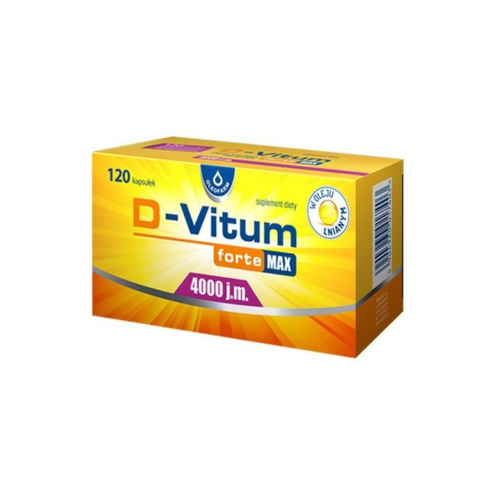 D-Vitum Forte Max 4000 j.m, kapsułki,120 szt. main product photo